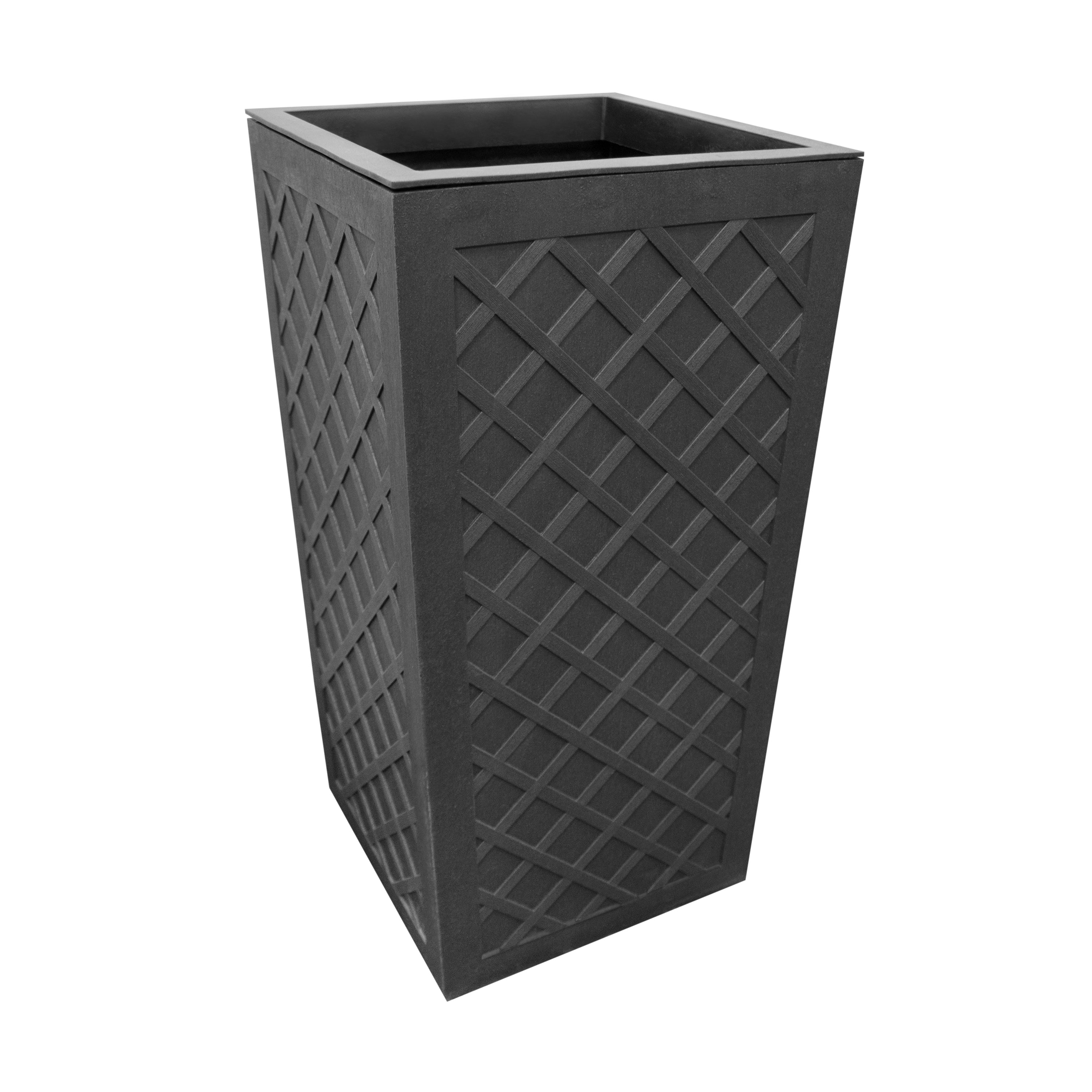 Lattice 13" W x 26" H Planter