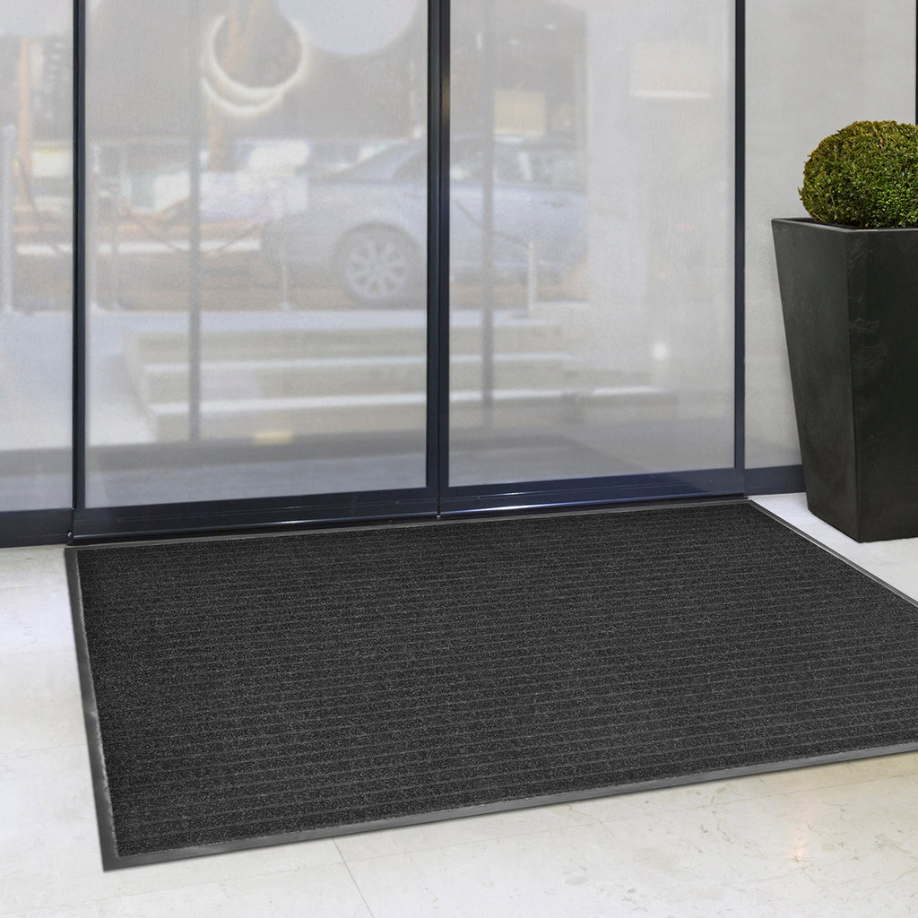 Atlas 5-Ribbed Needlepunch Commercial Floor Mat, 3 ft x 5 ft