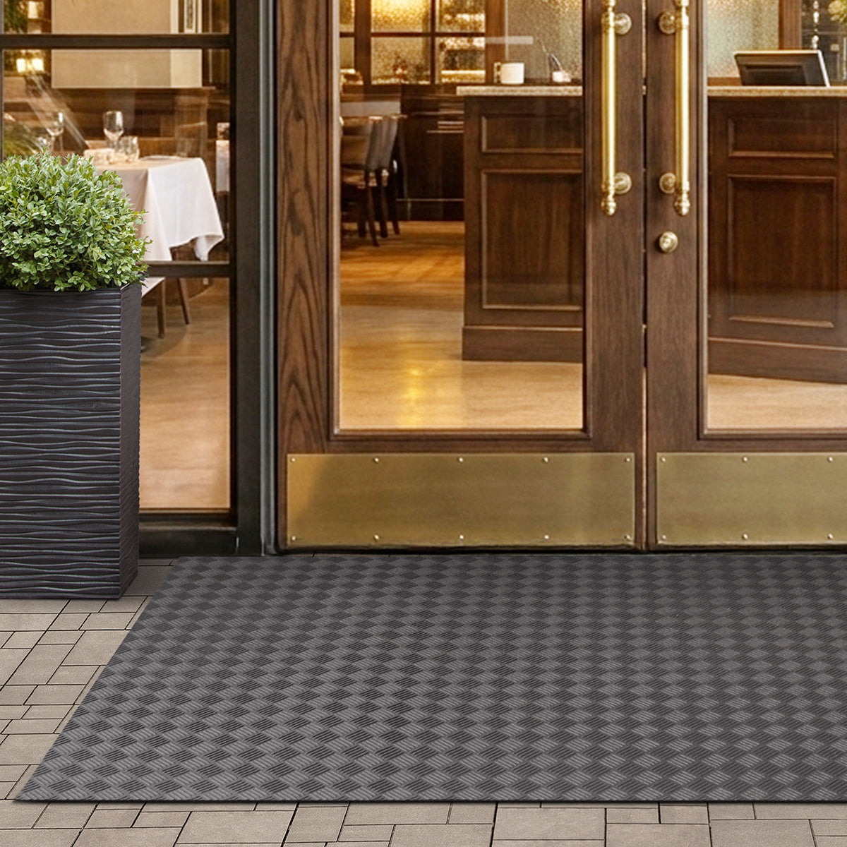 Deckplate 4mm Extruded Rubber Floor Mat 3 ft x 8 ft