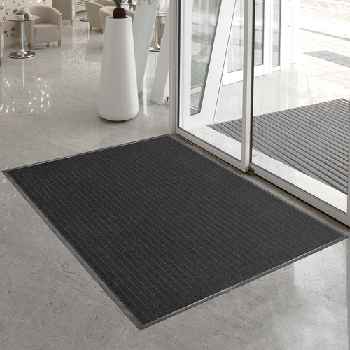 Atlas 5-Ribbed Needlepunch Commercial Floor Mat, 4 ft x 8 ft