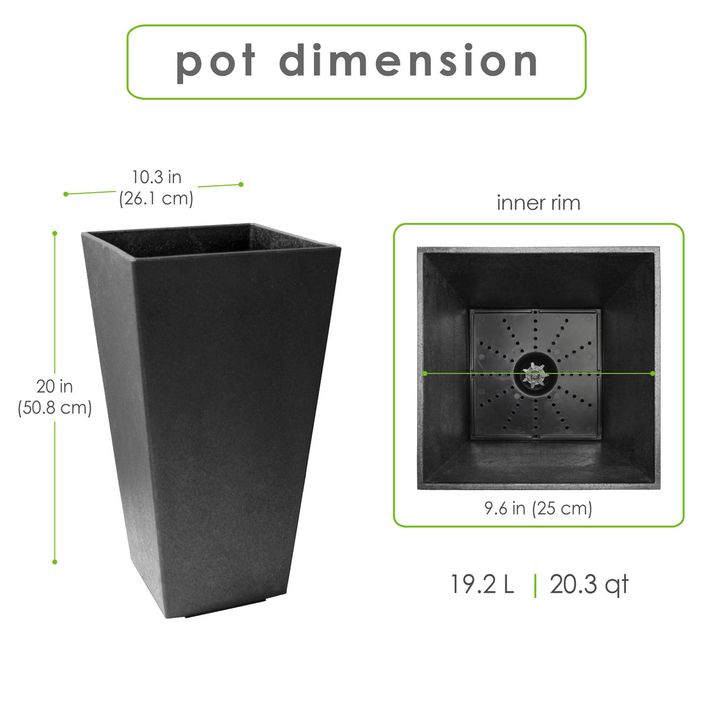 Sonata 14" W x 20" H Planter