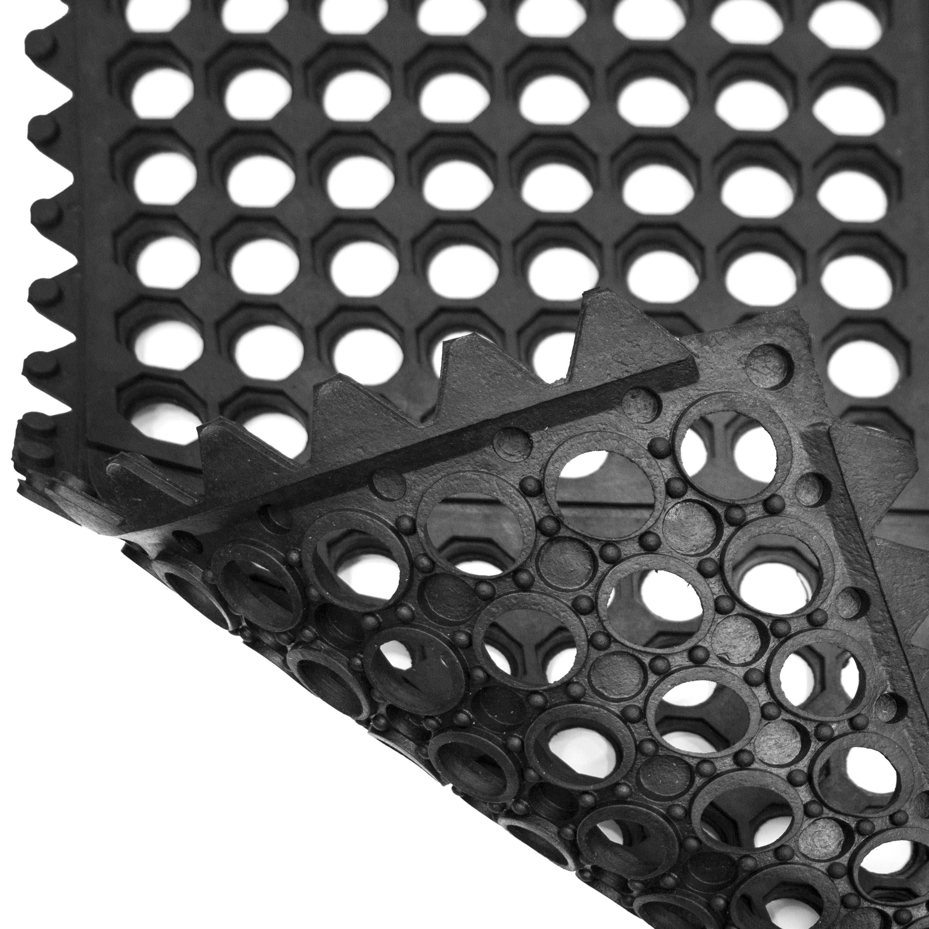 Anti-Fatigue Interlocking Rubber Mat 3 ft x 3 ft