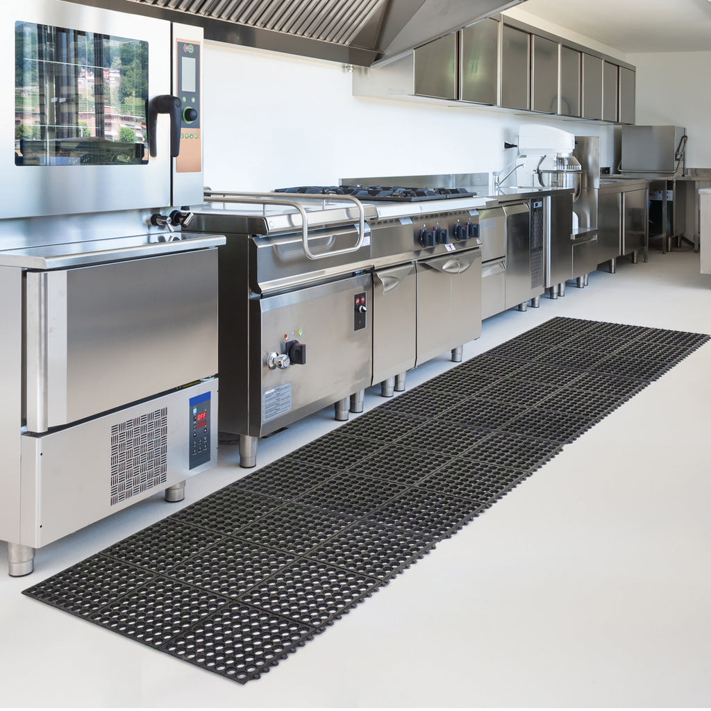 Anti-Fatigue Interlocking Rubber Mat 3 ft x 3 ft