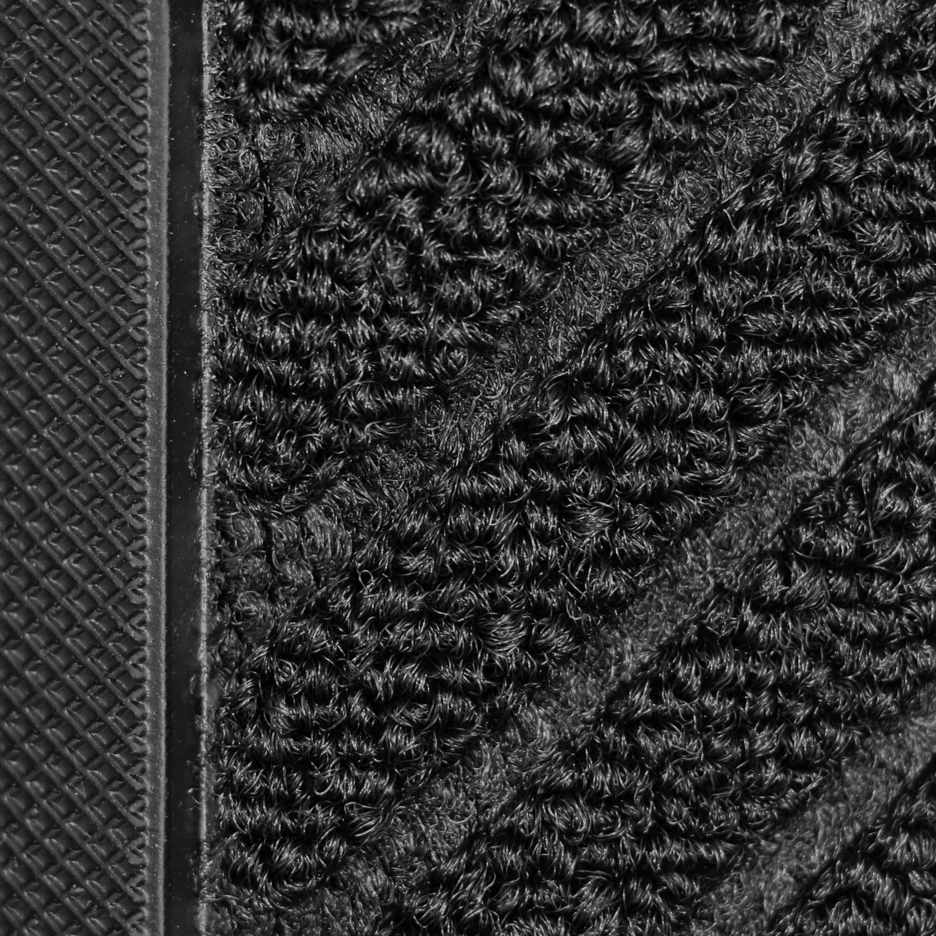 Hunter Embossed Parquet Doormat Black 3 ft x 5 ft