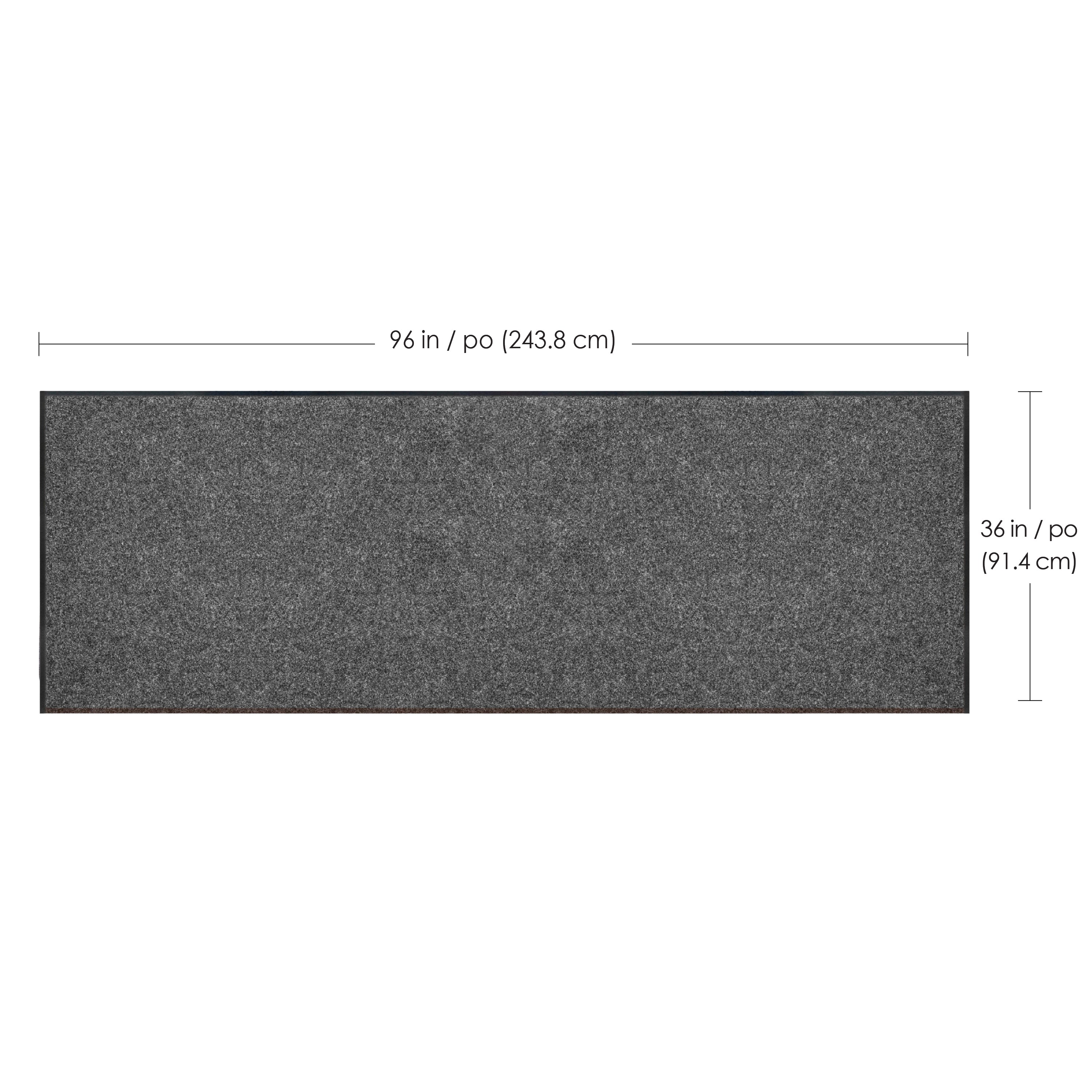 Toledo Needlepunch Floor Mat in Grey 3 ft x 8 ft