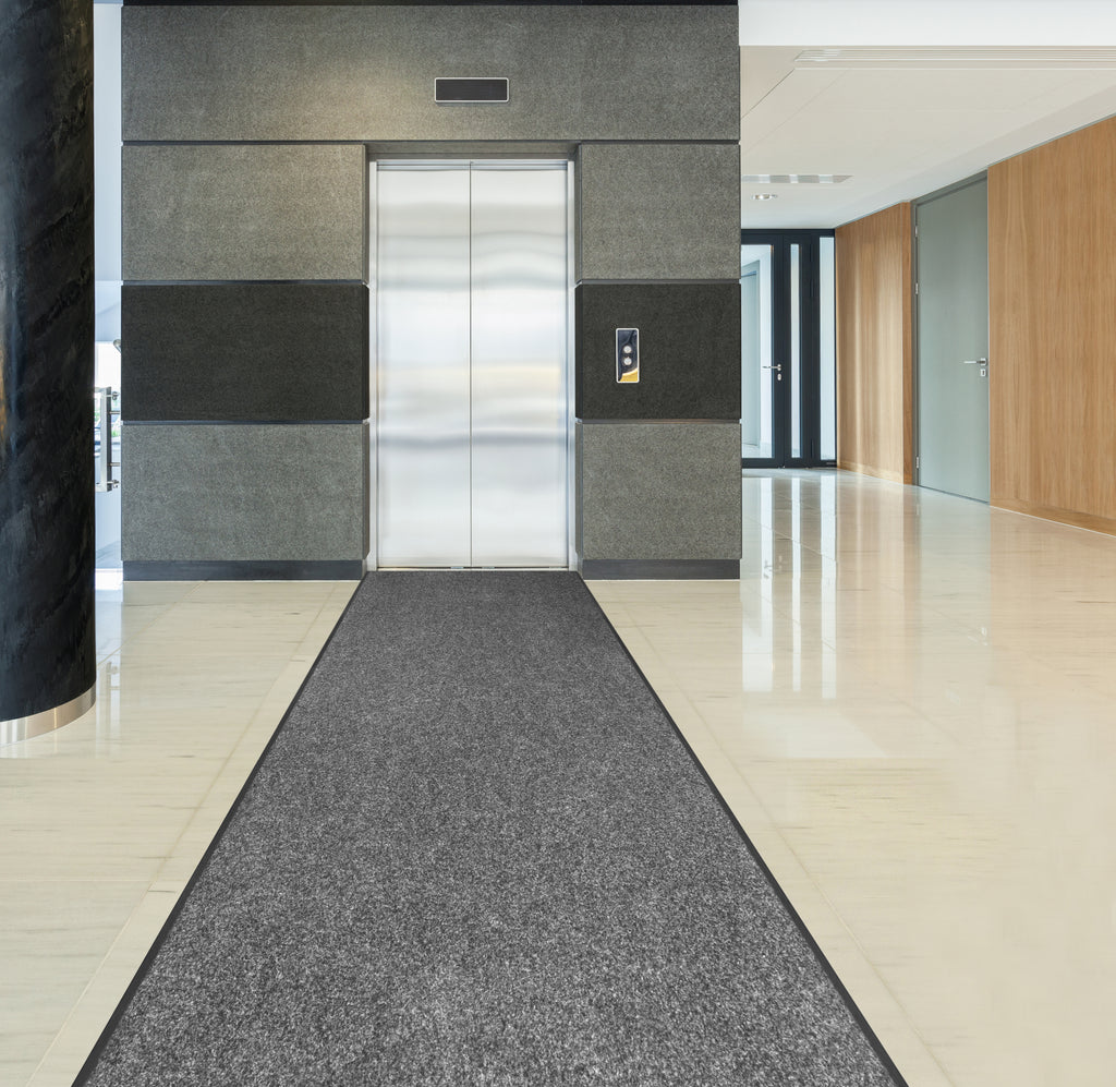 Toledo Needlepunch Floor Mat in Grey 3 ft x 8 ft
