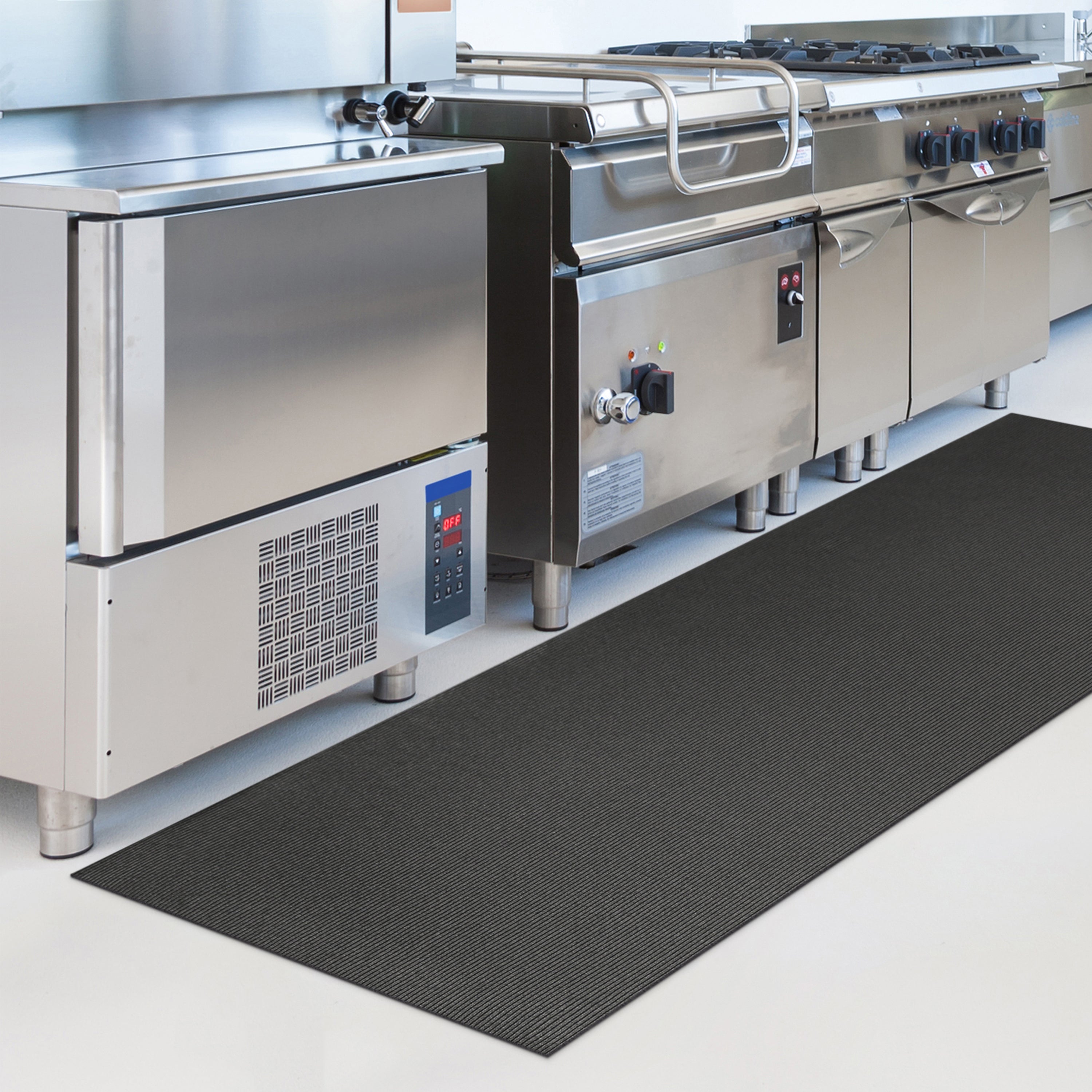 Ribbed 4mm Extruded Rubber Floor Mat 3 ft x 8 ft