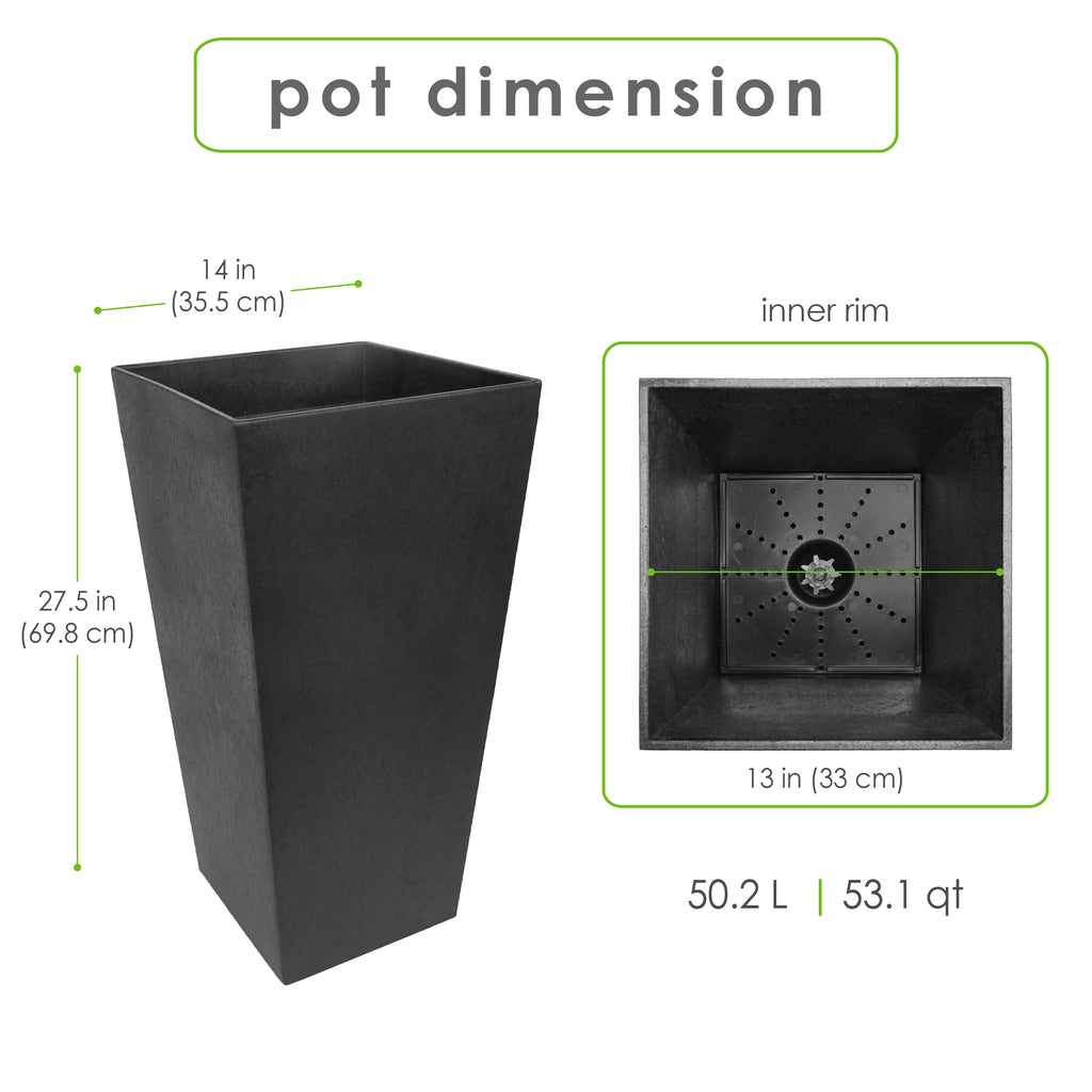 Sonata 14" W x 28" H Planter