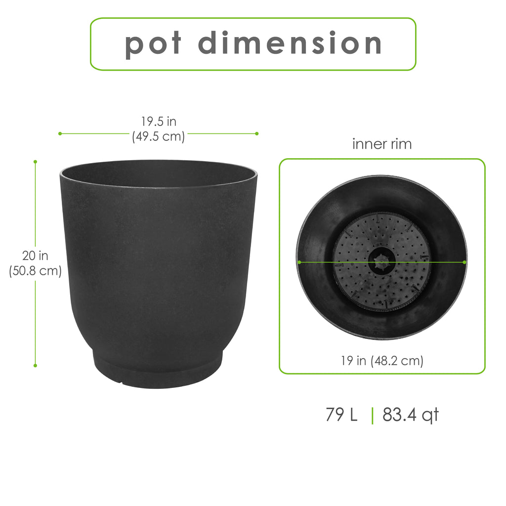 Florencia 20" W x 21" H Planter