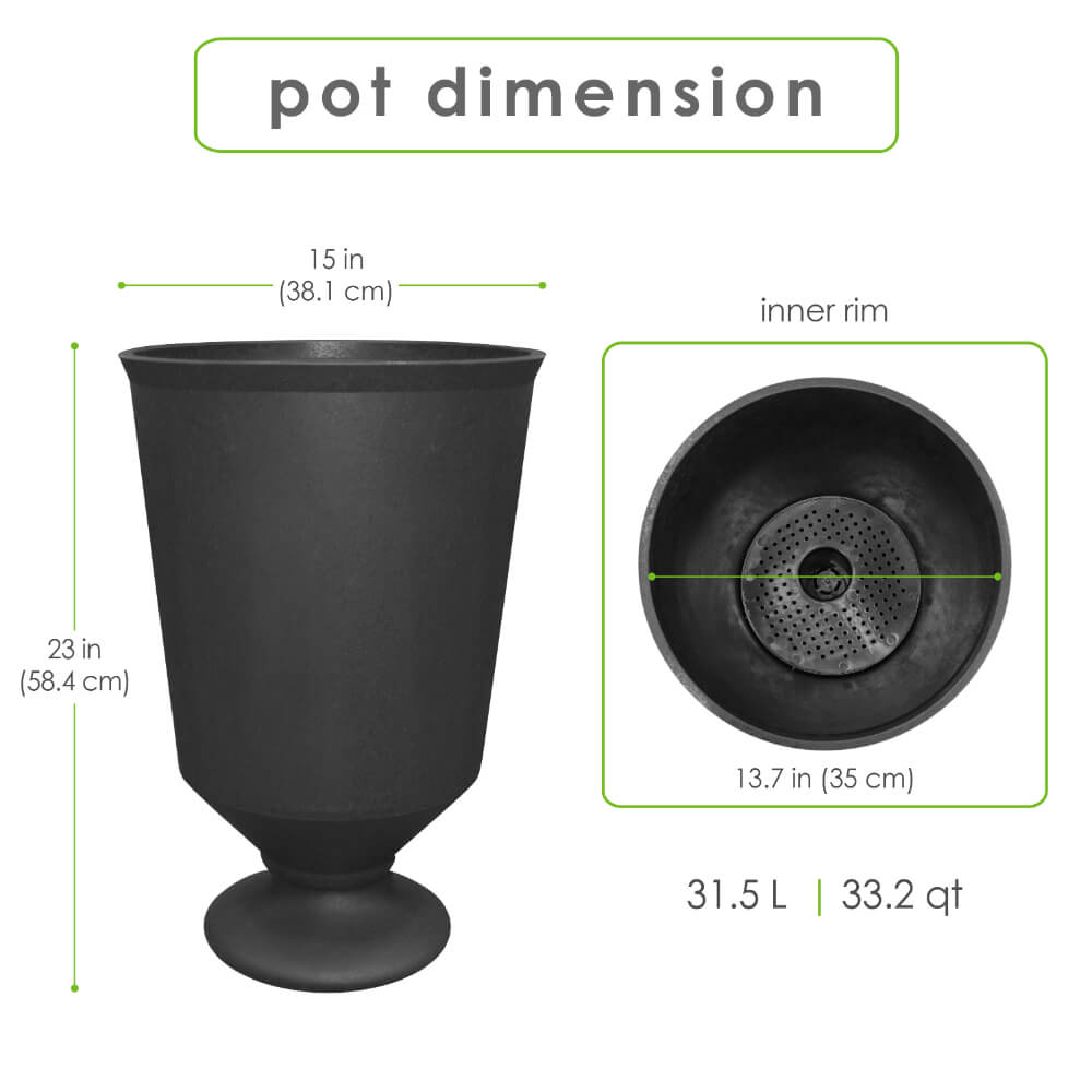 Vibrato 14" W x 23" H Urn Planter