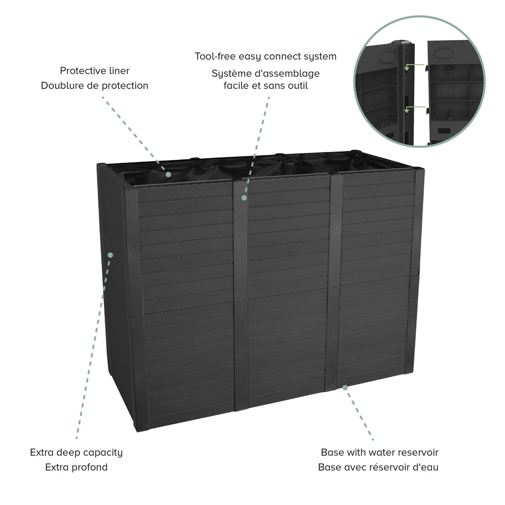 Flora Planter Box 48" W x 36" H Tower Trough