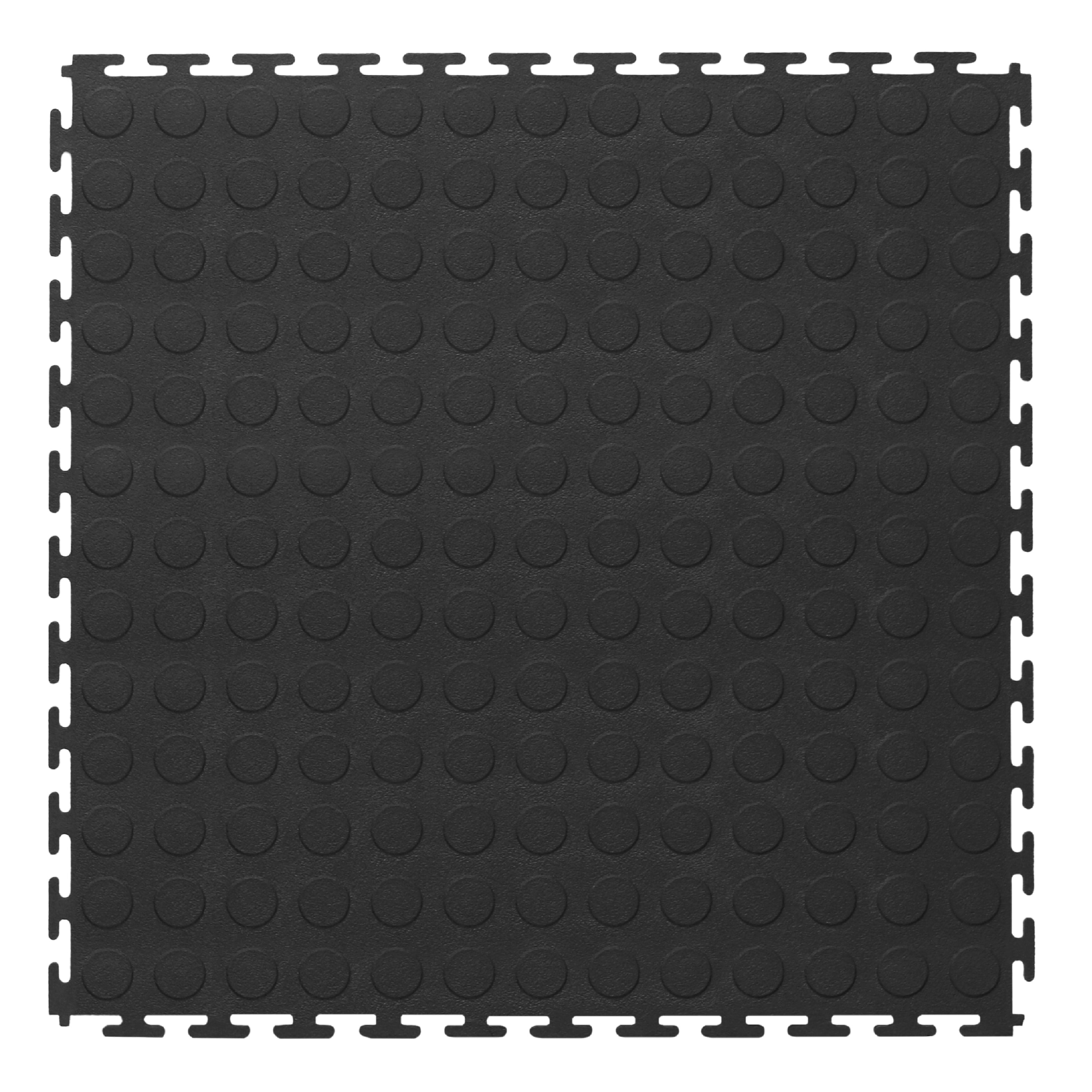Black Utility Multi-Purpose Interlocking Tiles 18 inch x 18 inch, 12-pack