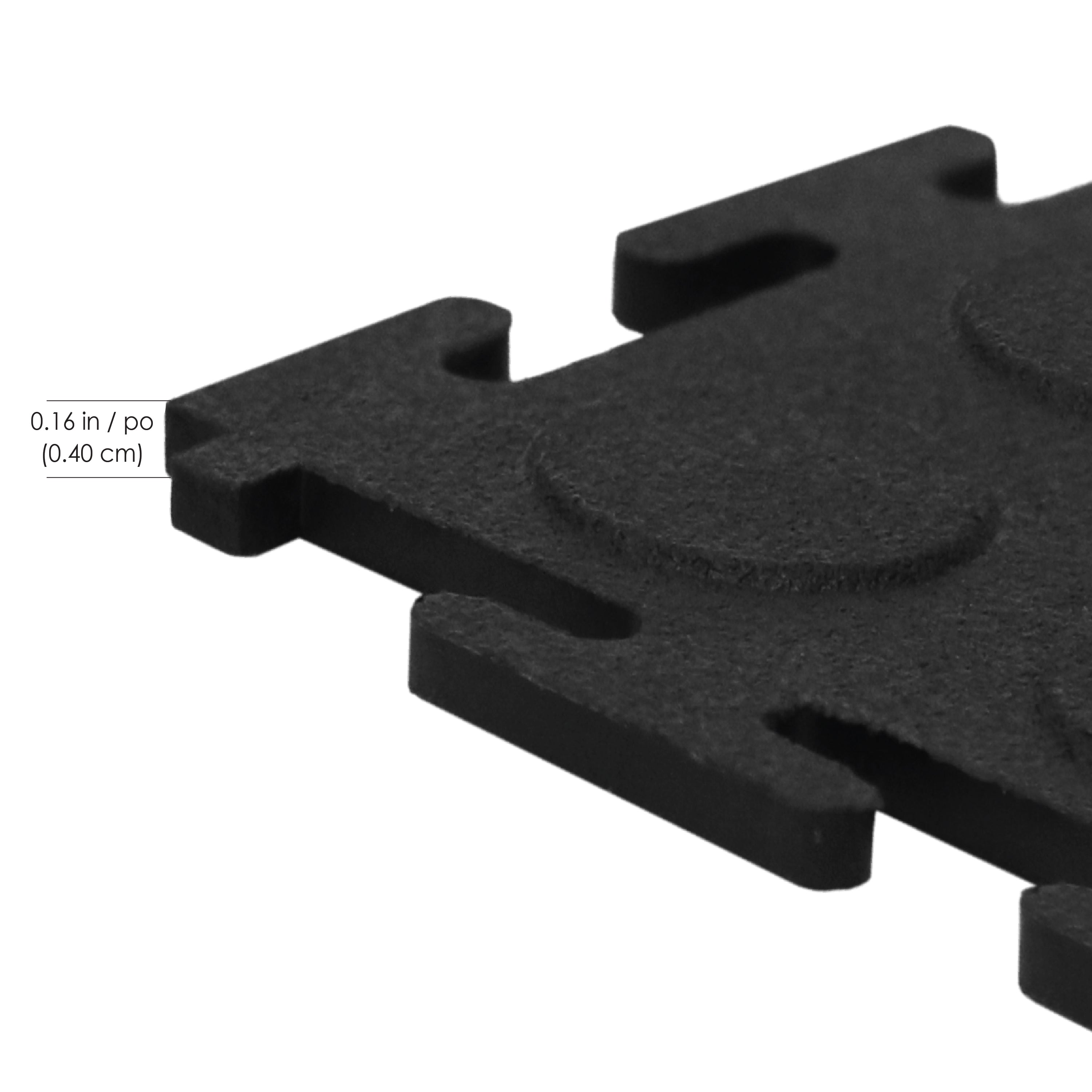 Black Utility Multi-Purpose Interlocking Tiles 18 inch x 18 inch, 12-pack