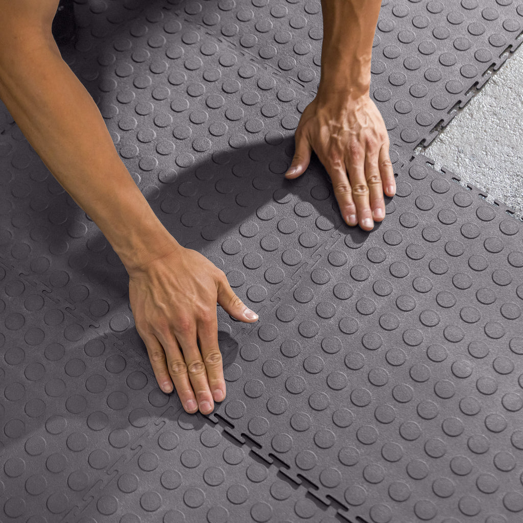 Gray Utility Multi-Purpose Interlocking Tiles 18 inch x 18 inch, 12-pack