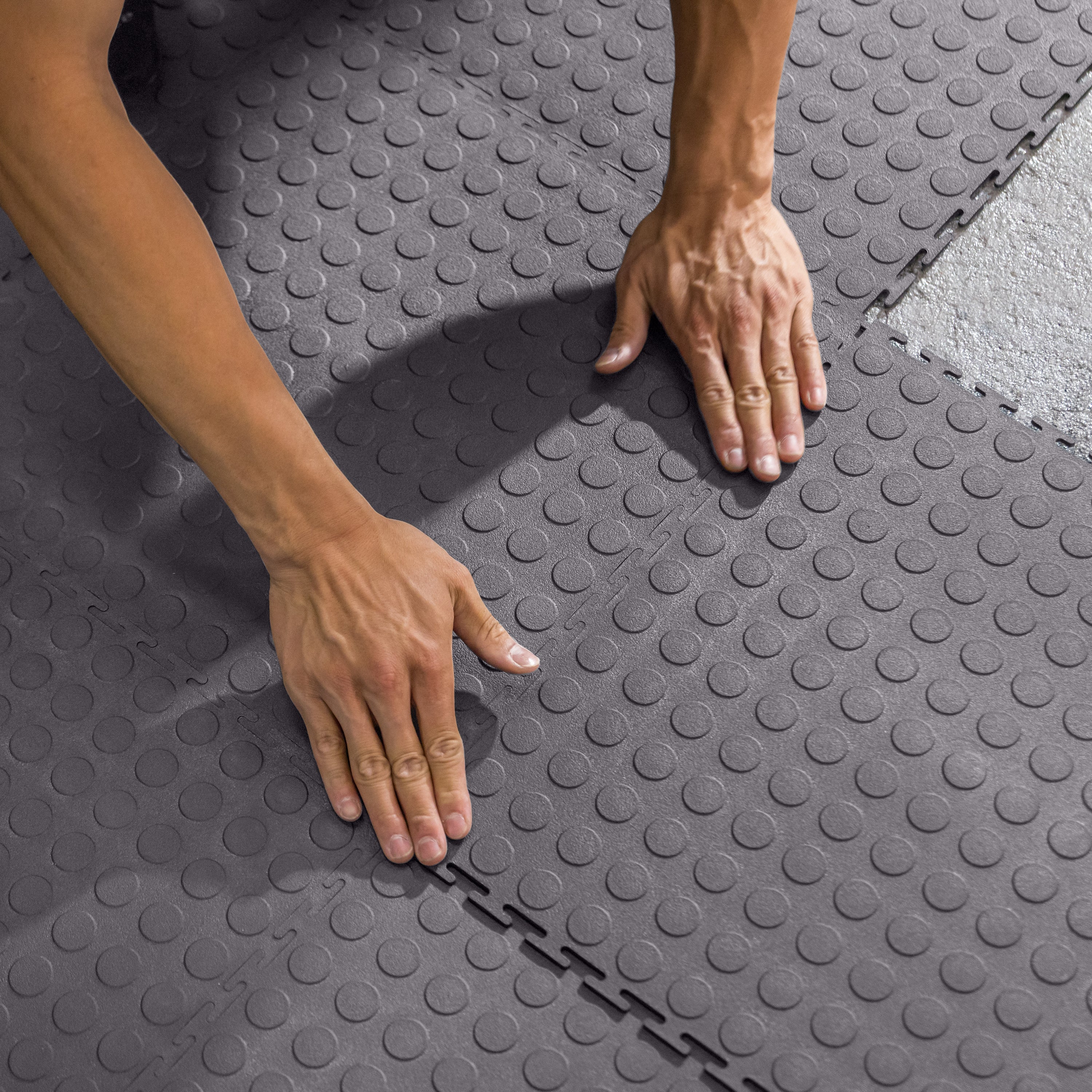 Gray Utility Multi-Purpose Interlocking Tiles 18 inch x 18 inch, 12-pack